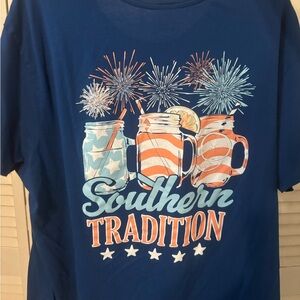Blue Southern Tradition Graphic T-Shirt